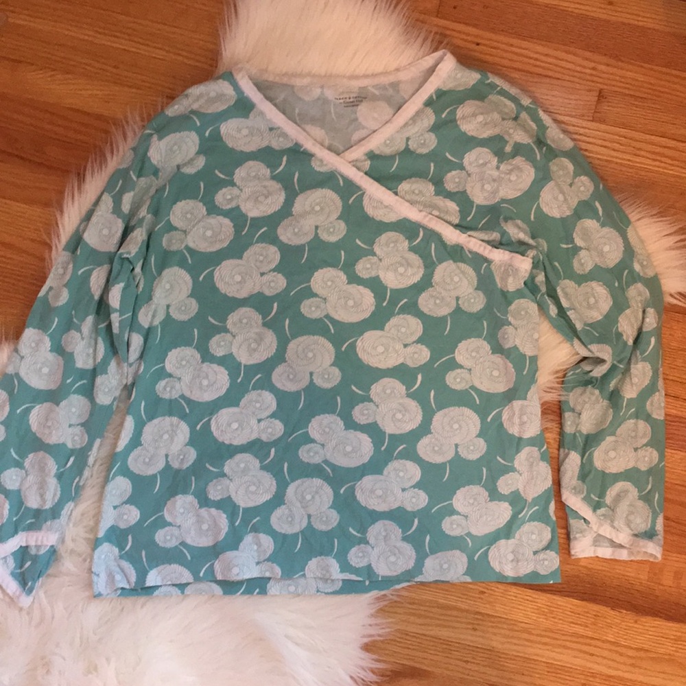 Garnet hill PJ top
